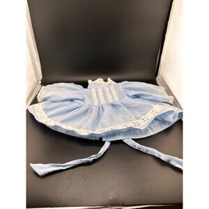 Vtg Cabbage Patch Kids Cornsilk Blue Dress Lace Coleco 16”